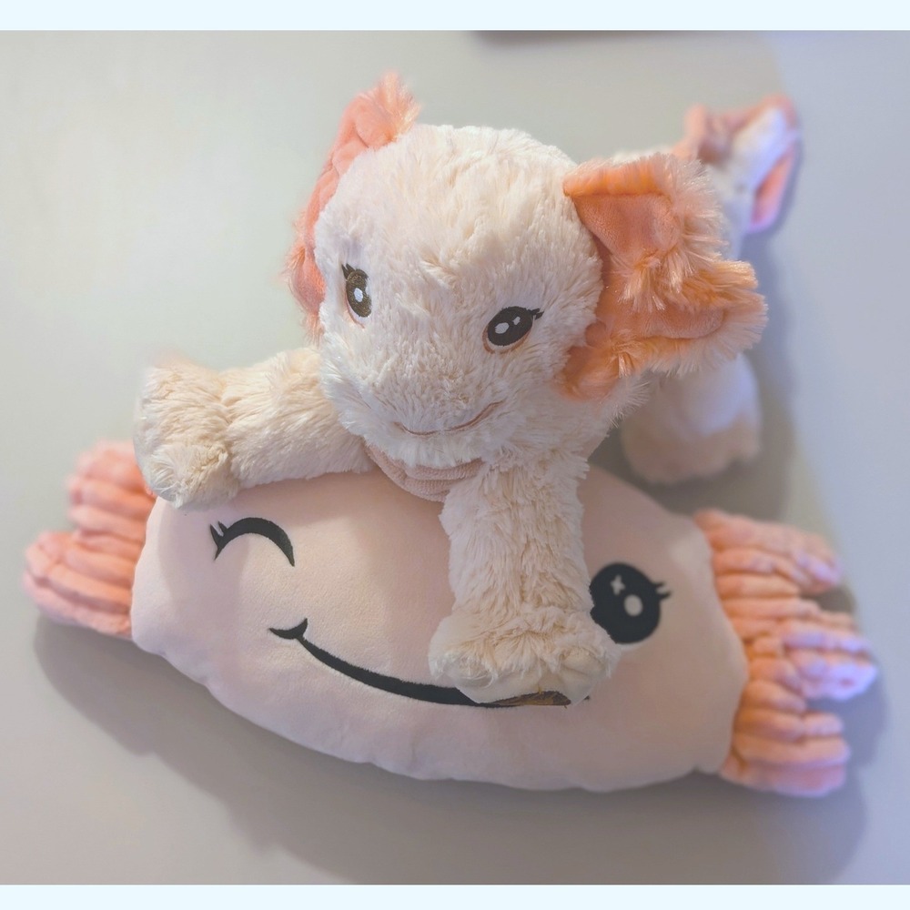 Girl Scouts Own Your Magic Pink Axolotl Plush Stuffed Animal and Pillow